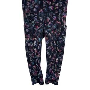 Lululemon Fast Free Crop II‎ 19" Non-Reflective Activate Floral Multi Gym